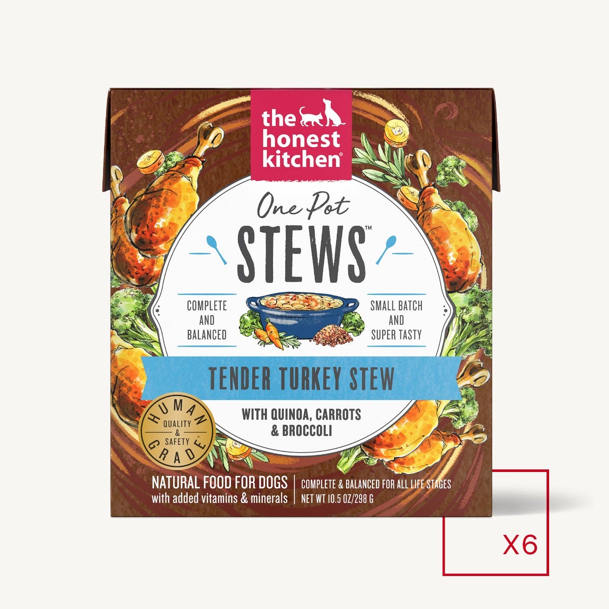 The Honest Kitchen Dog Food - One Pot Stews - Tender Turkey Stew With Quinoa Carrots & Broccoli (Wet Dog Food) - ARMOR THE POOCH